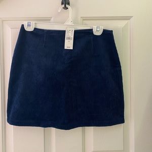 Pacsun navy ribbed skirt